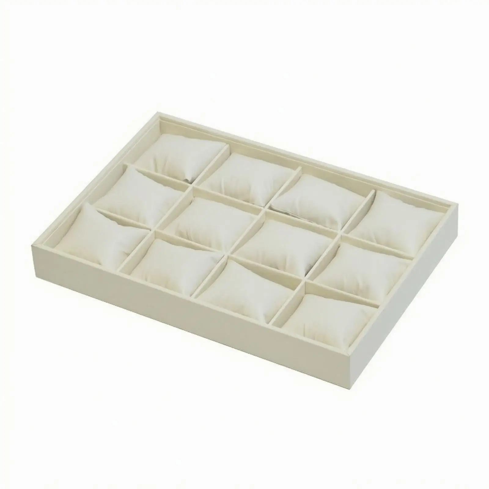 Multi-Functional Wooden Jewelry and Watch Display Tray Elegant Compartmentalized