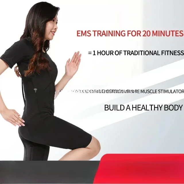 2024 New EMS Micro Current Pulse Wireless Intelligent Fitness Suit Yoga Training Suit Fitness Rehabilitation Unisex