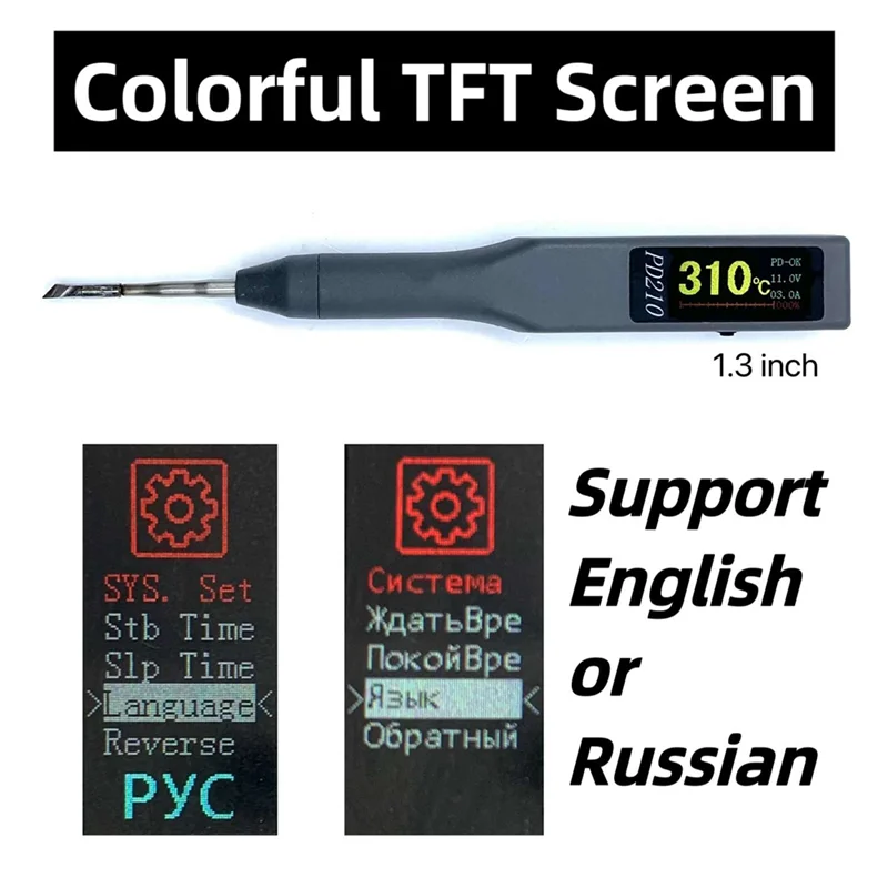 

1Set PD210 Soldering Iron Station PD3.0 PPS 70W Compatible For JBC210 Solder Tips