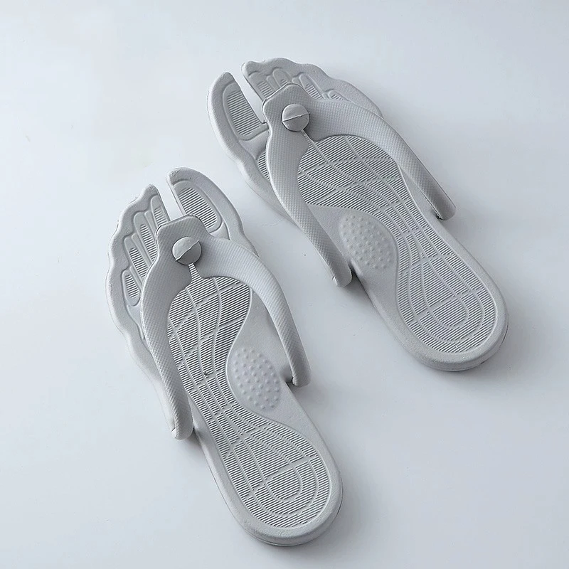 1Pairs Ladies Travel Bath Slippers Portable Flip Flops Beach Swim Summer Couple Shower Waterproof Folding Sandals Hotel Slides