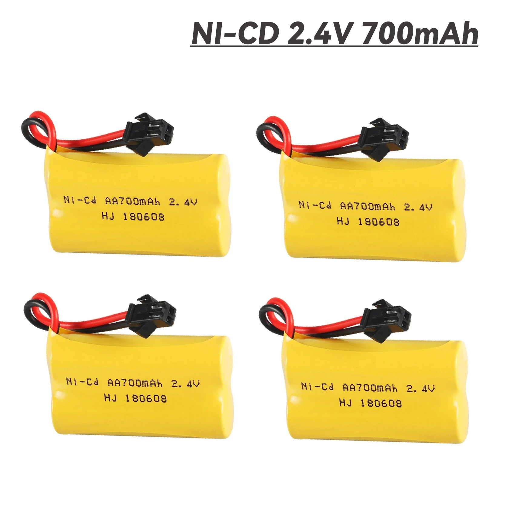 2.4v 700mah NI-CD Battery SM Plug for Rc toys Cars Tank Robot Boat Gun 3* AA 700mah 2.4v Nicd Rechargeable Battery