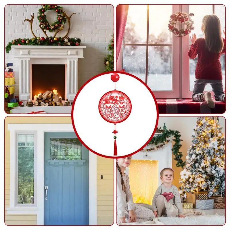 Chinese New Year Lanterns Lights LED String Lights 2024 Year Of The Dragon Decorative Lanterns Ambient Lighting Suction Cup