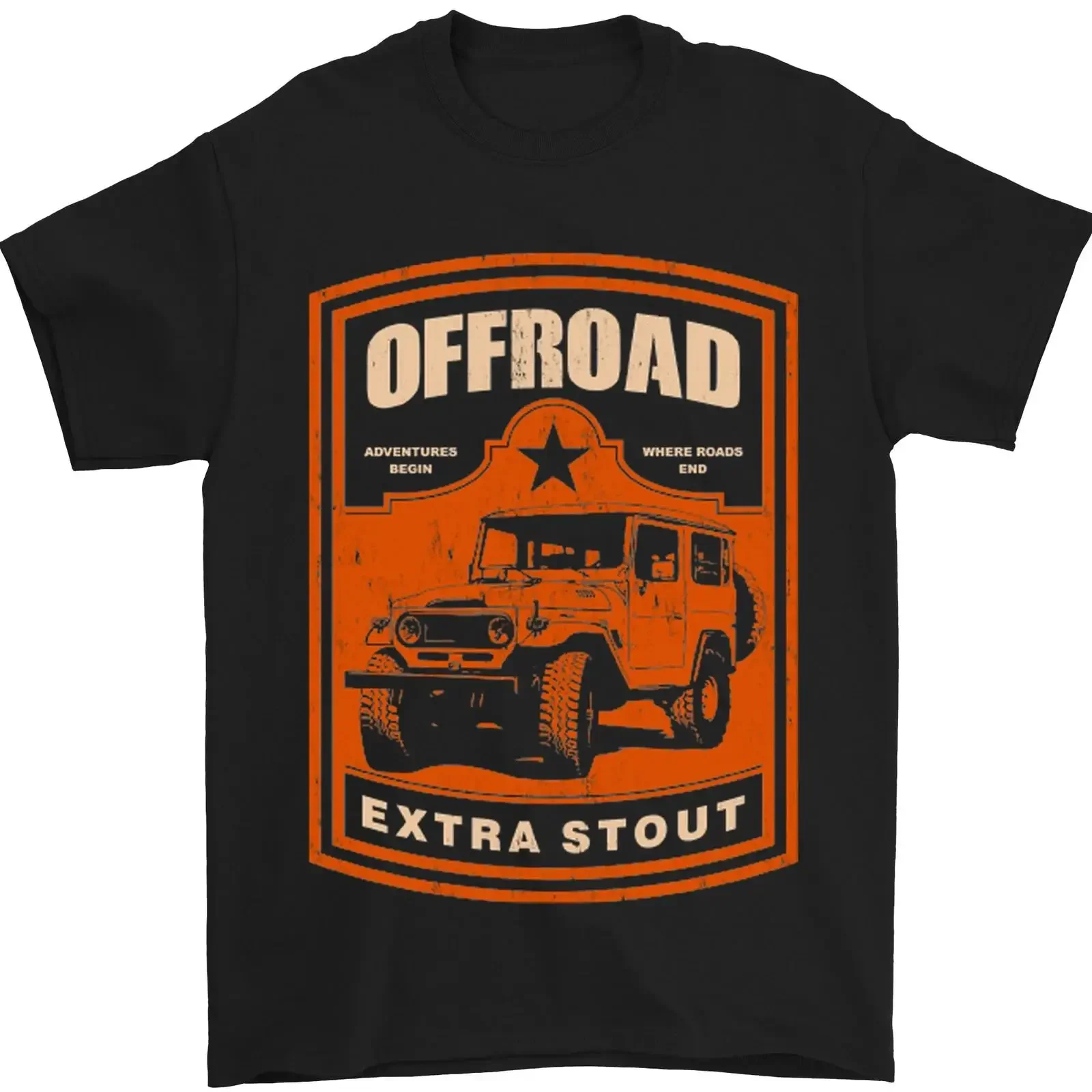 Offroad Extra Stout 4X4 Offroading Herren T Shirt 100 Baumwolle vintage Washed Comfortable Stretched graphic fashion Breathable