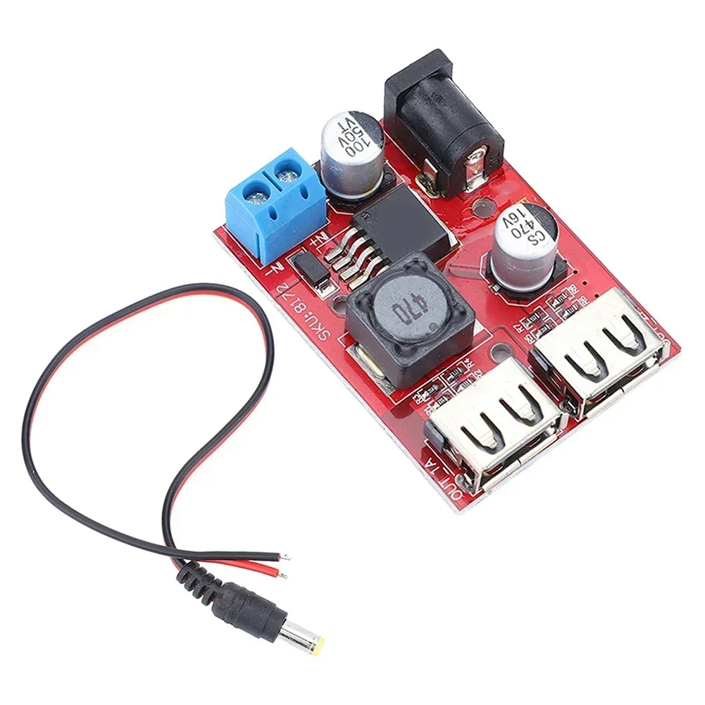 Dual USB Output 3A Step-down Module 9/12/24/36V To 5V Solar Controller Charging Module Automatic Solar Power Supply Module