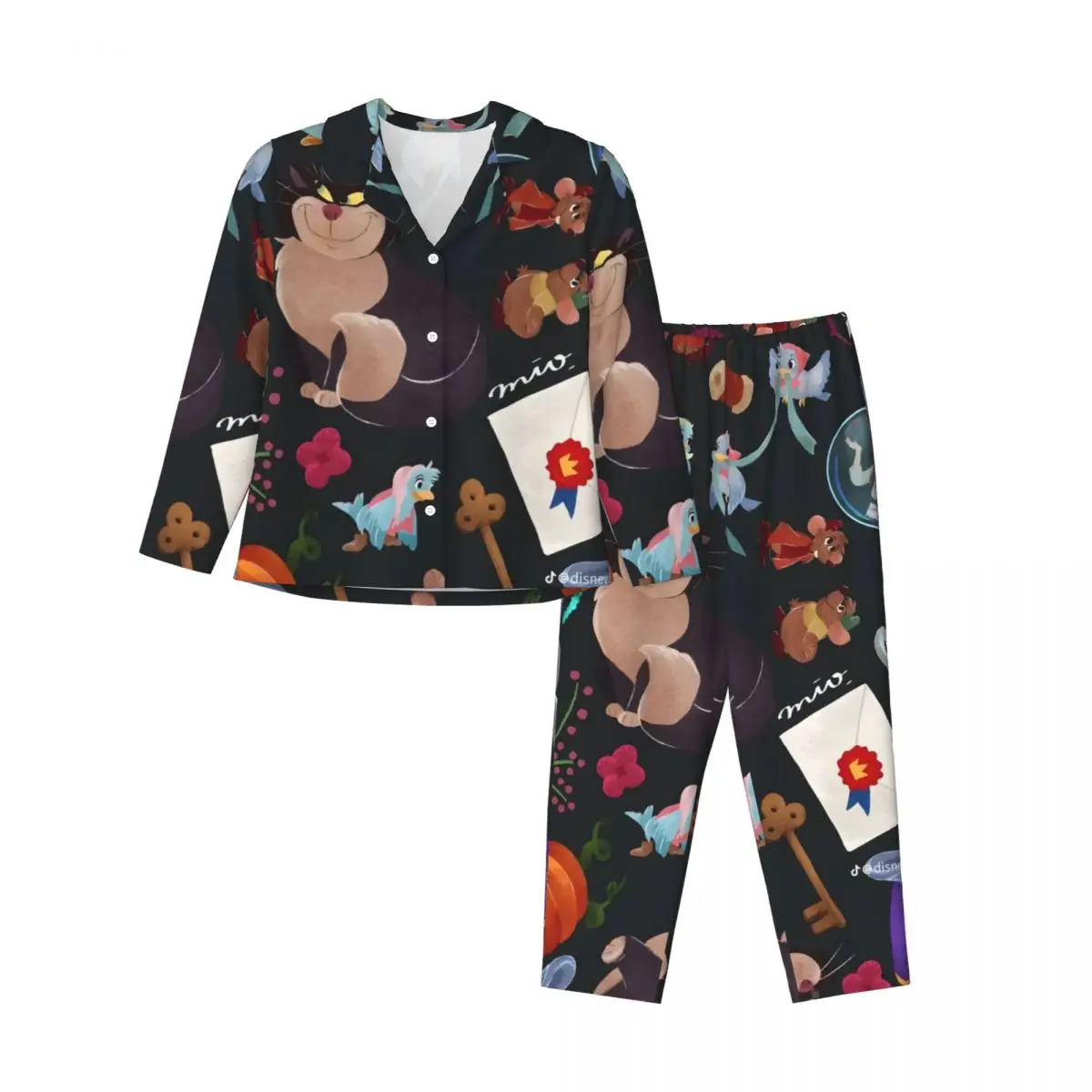 

Alice-in-Wonderland Women's Pajamas Sets Woman 2 Pieces Pajamas Female Couples Loungewear Suit Home Clothes