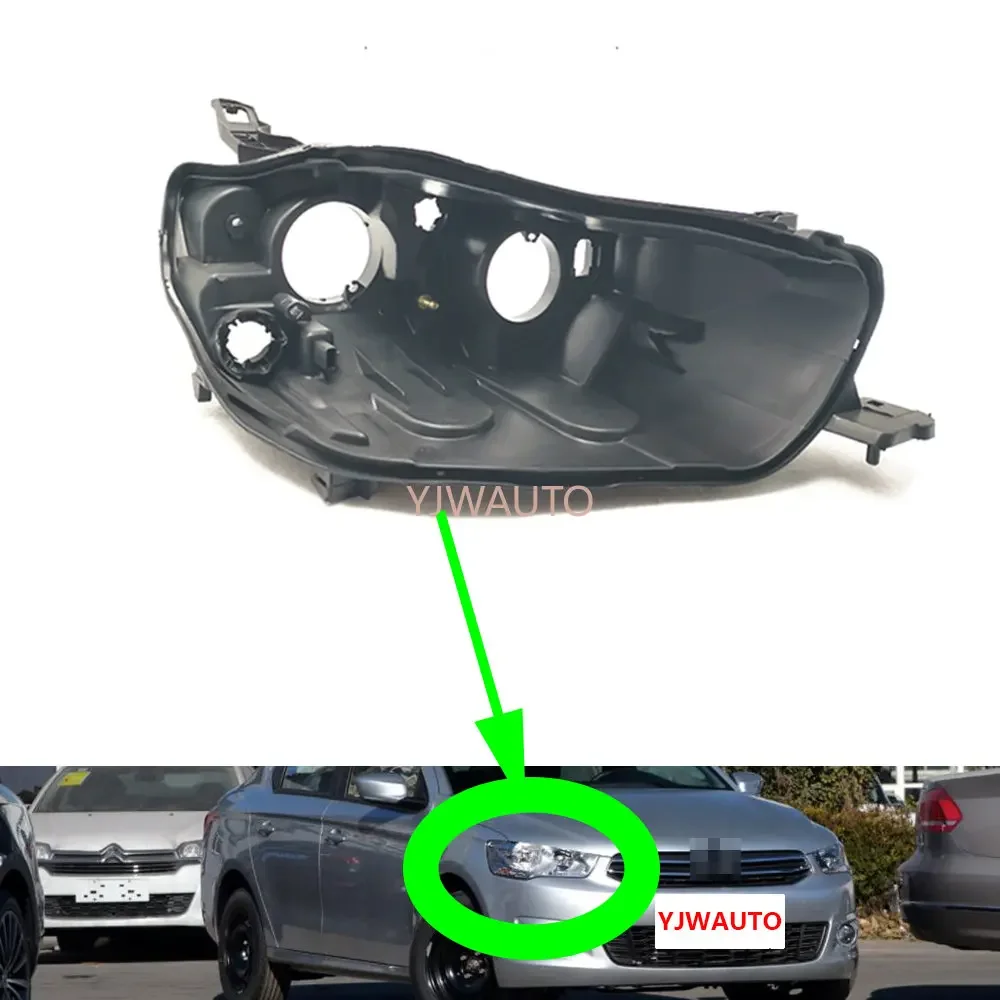 For Citroen Elysee Celyiee 2014 2015 2016 Headlight House Car Headlamp Base Front Lamp Holder Auto Headlight Back House