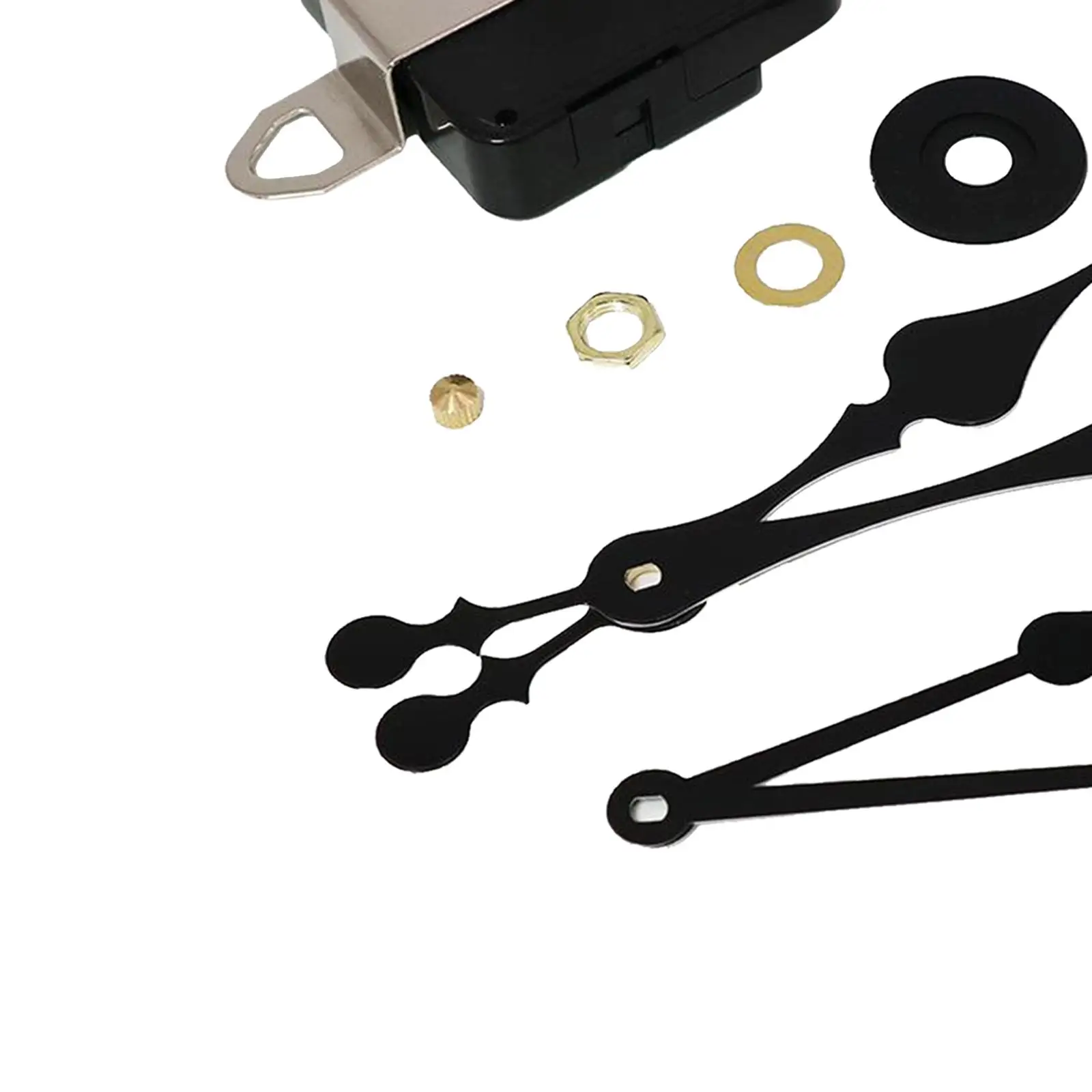 Pendulum Type Movement Step Clock Mechanism Kit Long Spindle Plastic Replacement Parts for Mechanic Wall Clock