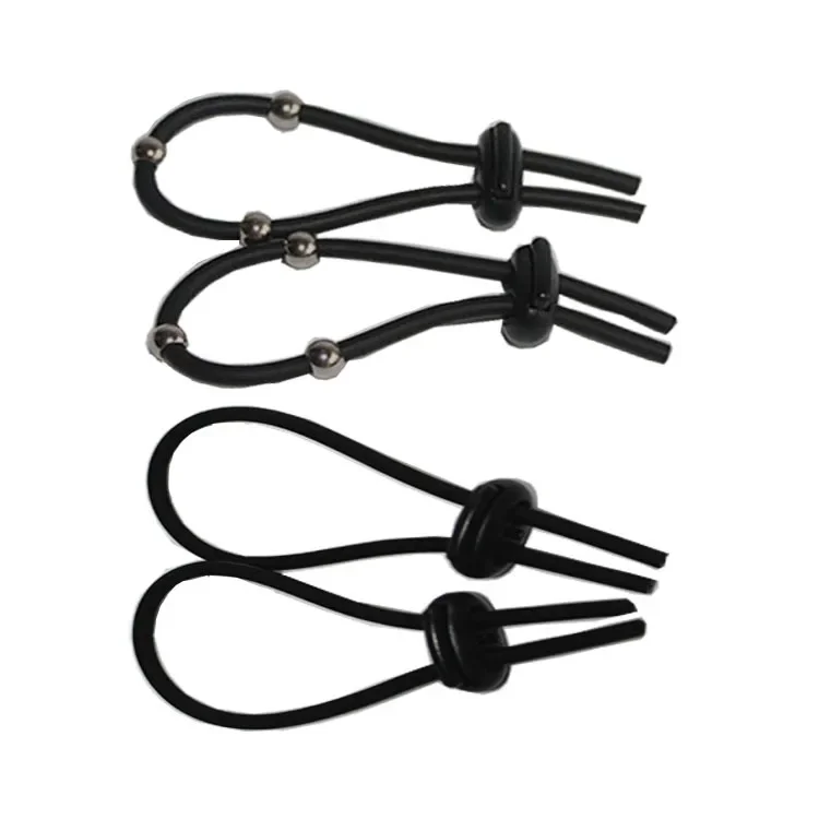 Electro Shock Conductive Loops Cock Ball Penis Ring Massage Conductive Rubber Tubing Estim Electrodes Cock Rings