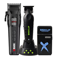 9000RPM WMARK NG8080 BL1T 701 Professional Hair Clipper Trimmer DLC Blade LED Display Men's Hair Cutting Machine Barber Set
