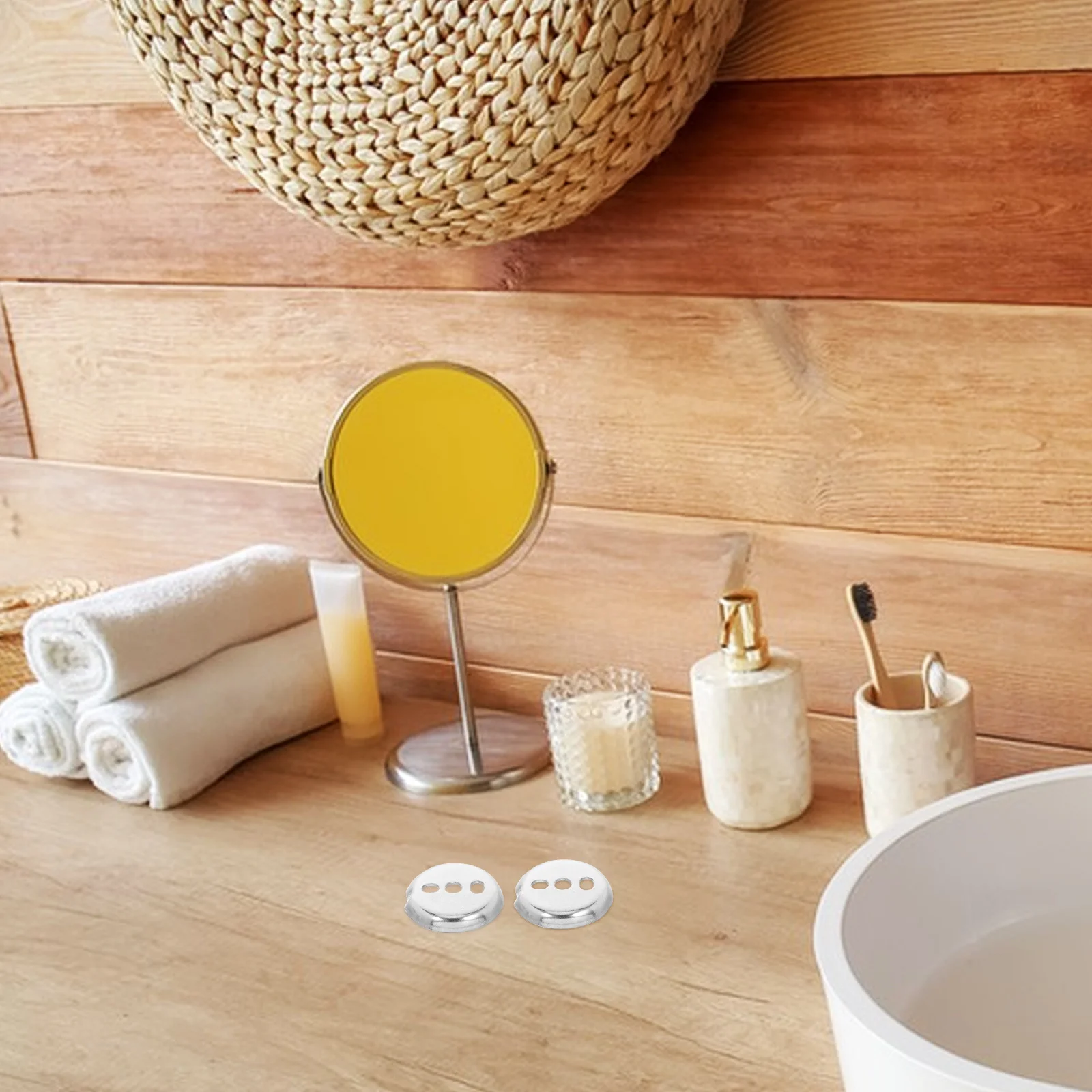 

4Pcs Bath Hardware Accessories Towel Bar Repair Parts Mounting Kit for Towel Rack Toilet Roll Holder Replacement Supplies