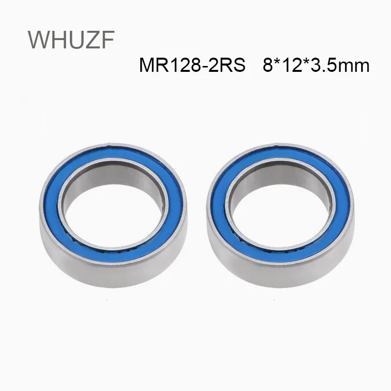 MR128-2RS Miniature Bearing ABEC-5 20/50/100PCS 8*12*3.5mm Miniature MR128-2RS Ball Bearings RS MR128 2RS With Blue Sealed WHUZF