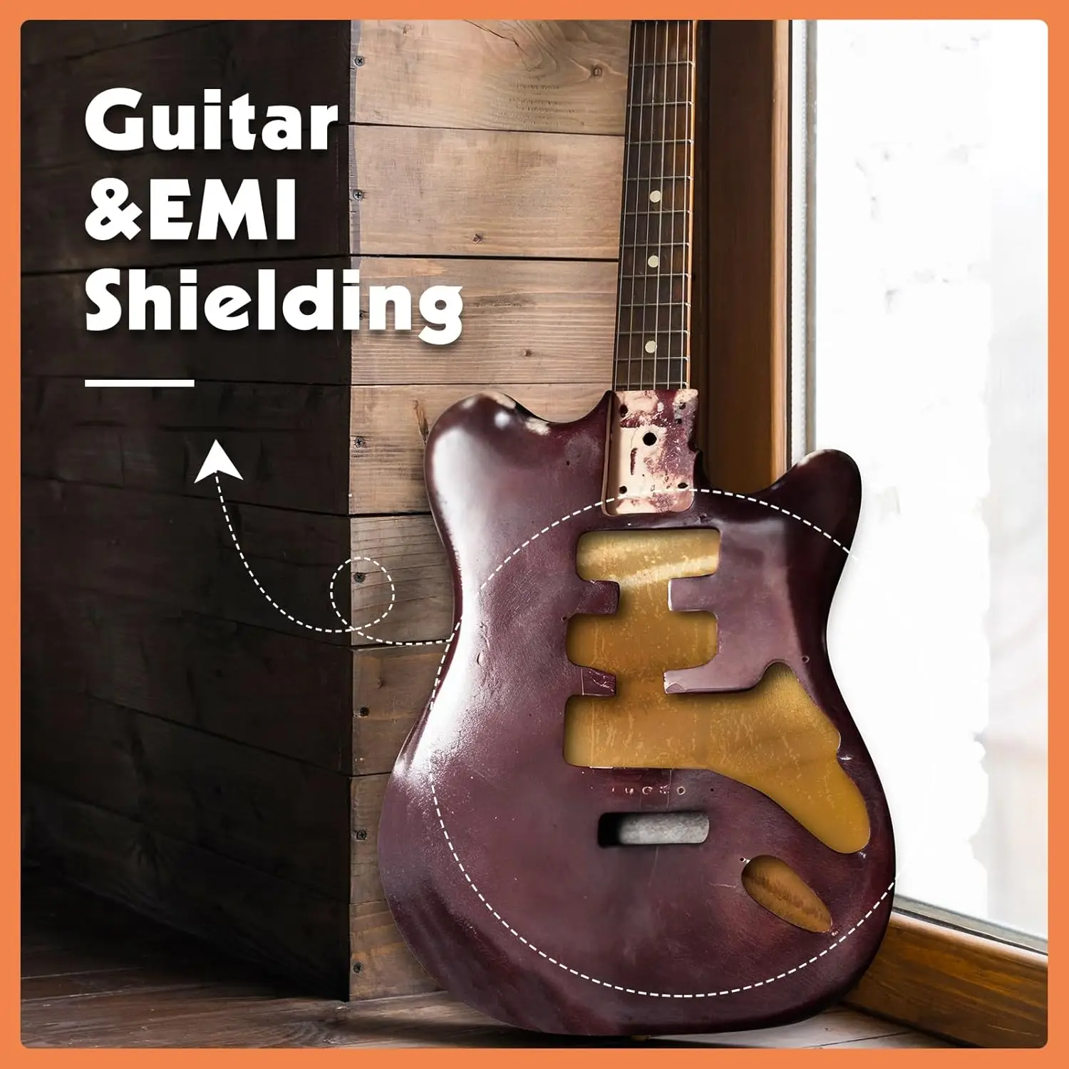 Медная лента, двухсторонняя проводящая лента из медной фольги для витража, проводящая лента для гитары, экранирования от электромагнитных помех, поделки