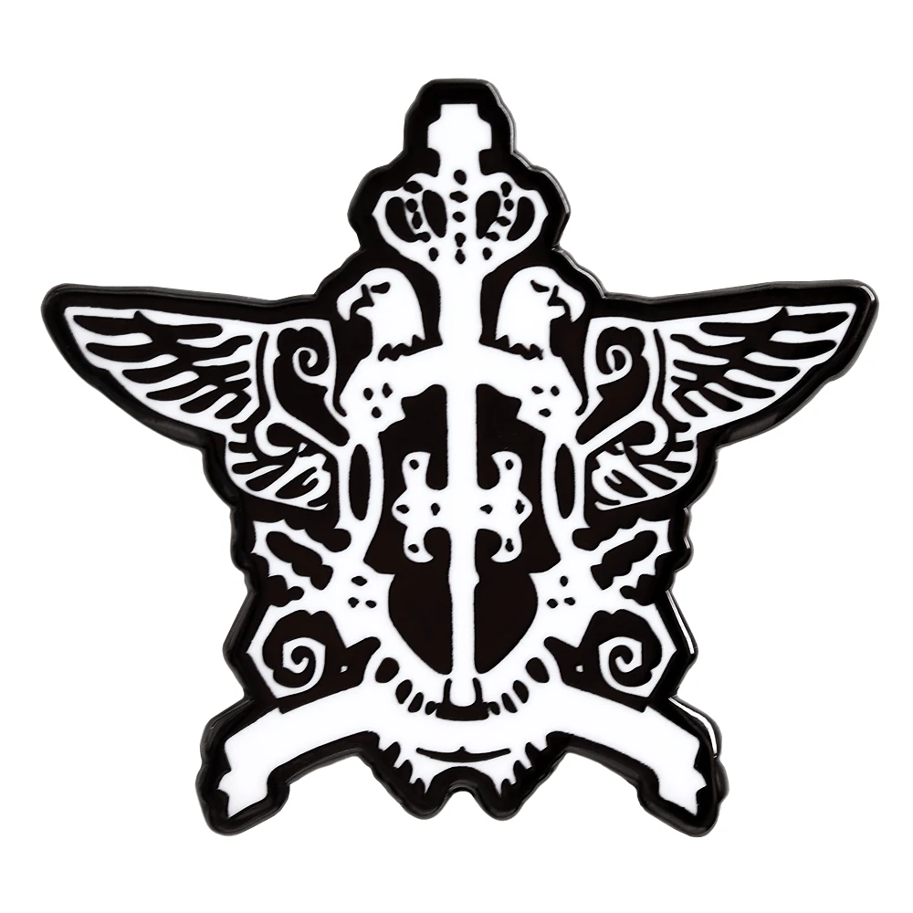 Black Butler Crest Enamel Pin Lady Phantomhive Logo Badge Fantasy Mystery Comics Peripheral Cospay Jewelry Gift