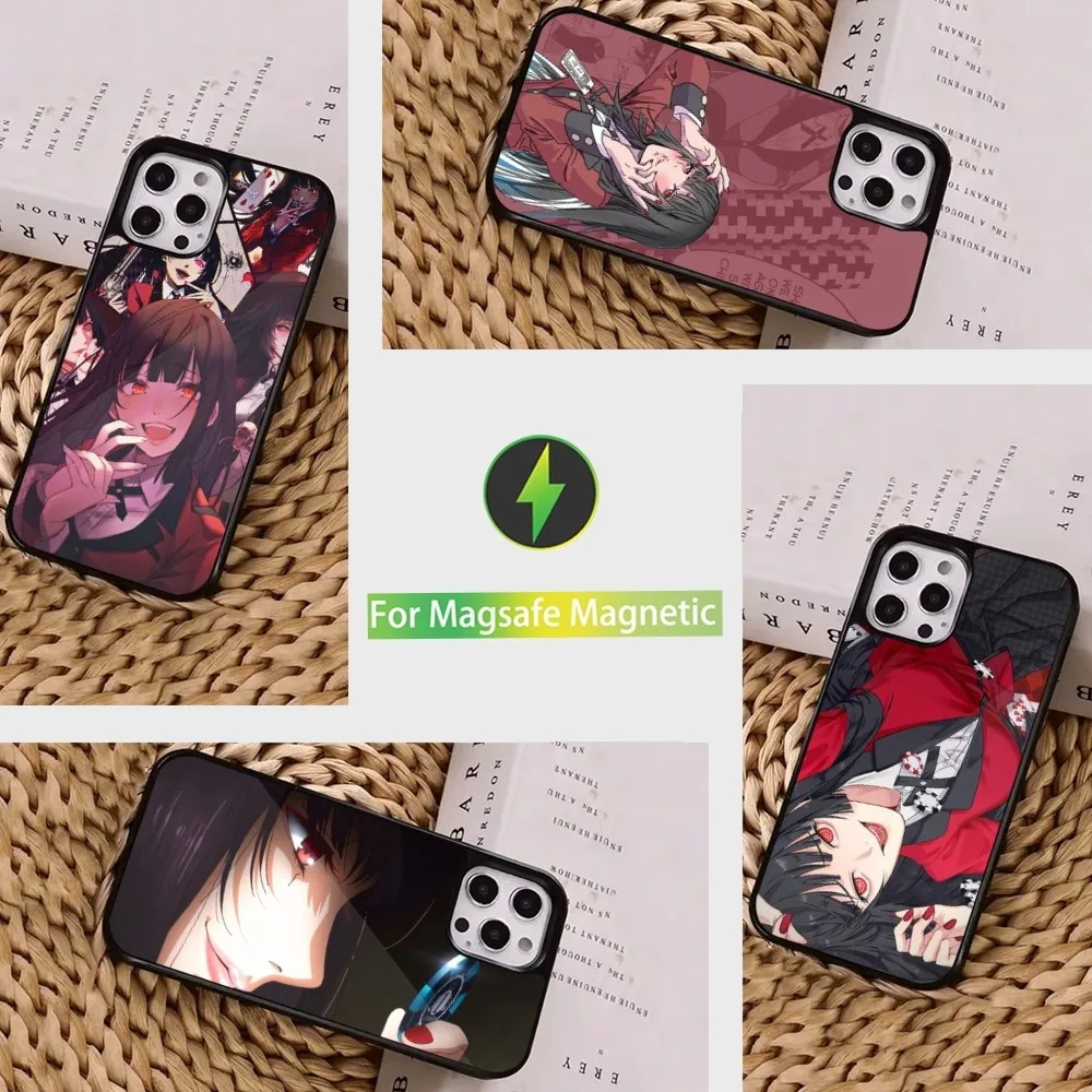 Kakegurui Anime Jabami-Yumeko  Case  For iPhone 16,15,14,13,12,11,Pro,Max,Plus,Mini, Magsafe,Magnetic Wireless Charging Case