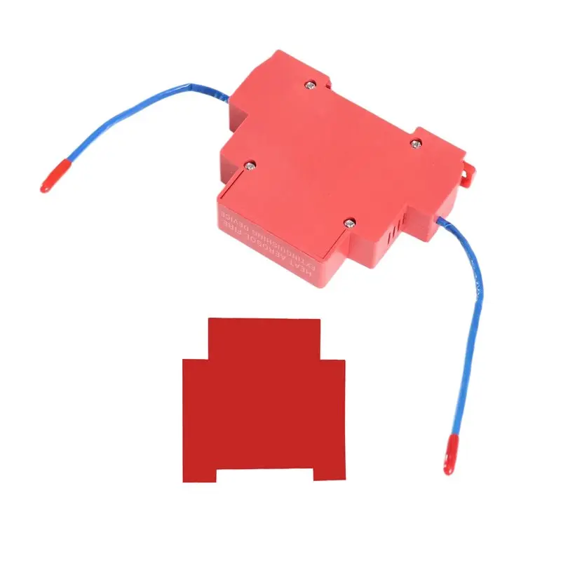 B44C Automatic Dual-Line Hot Aerosol Fire Extinguishing Device Household DIN Rail Retardant Non-Pollution Design