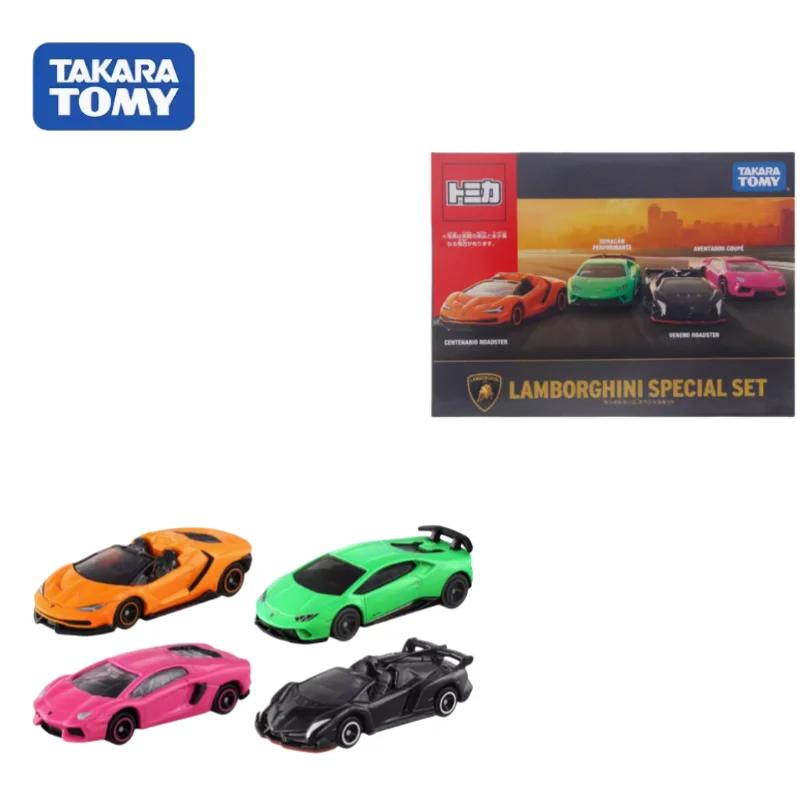 TAKARA TOMY Lamborghini diecast alloy simulation model, children's collection of decorative toys, holiday gifts for friends.