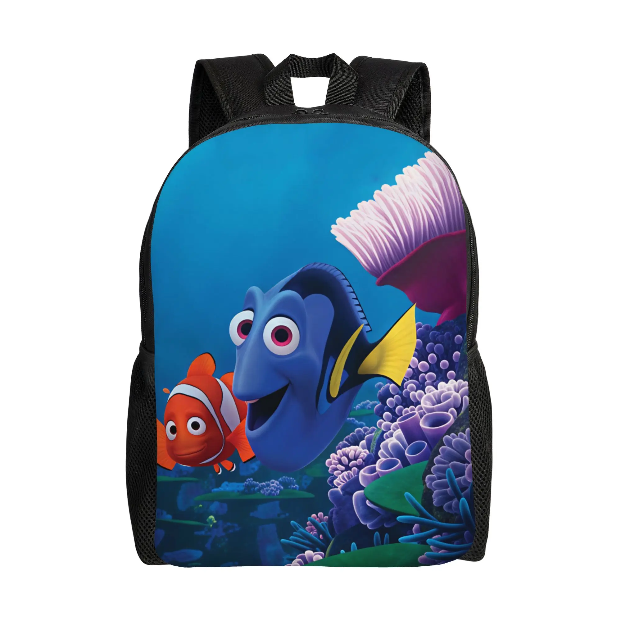 Finding Dorys Nemos Backpack Movie  Trekking Backpacks Boy Custom Print High School Bags Streetwear Rucksack
