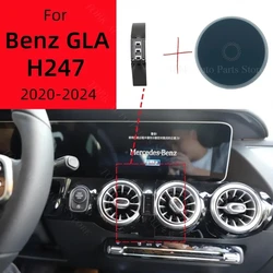 Magnetic Car Phone Holder For Mercedes Benz GLA H247 2020-2024 Wireless Charging Special Fixed Bracket Base MagSafe Mount