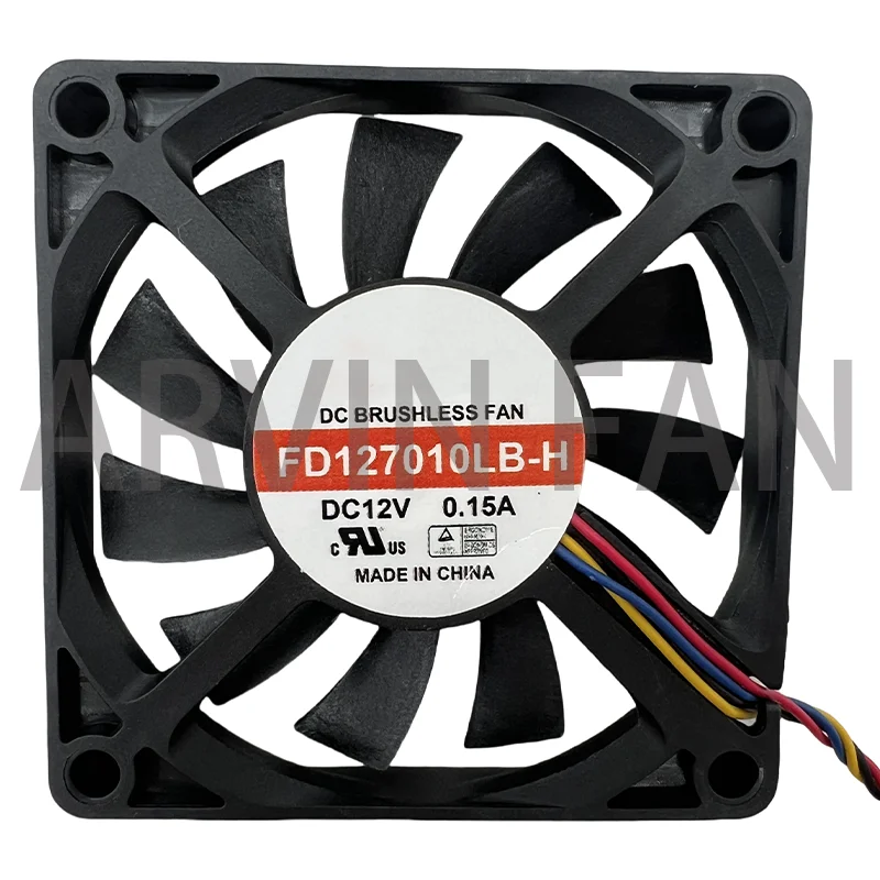 170mm PWM Fans FD127010LB-H FD127010LB 7010 Slim 70x70x10mm 70mm 7CM 4Pin Ball Bearing Cooling Fan