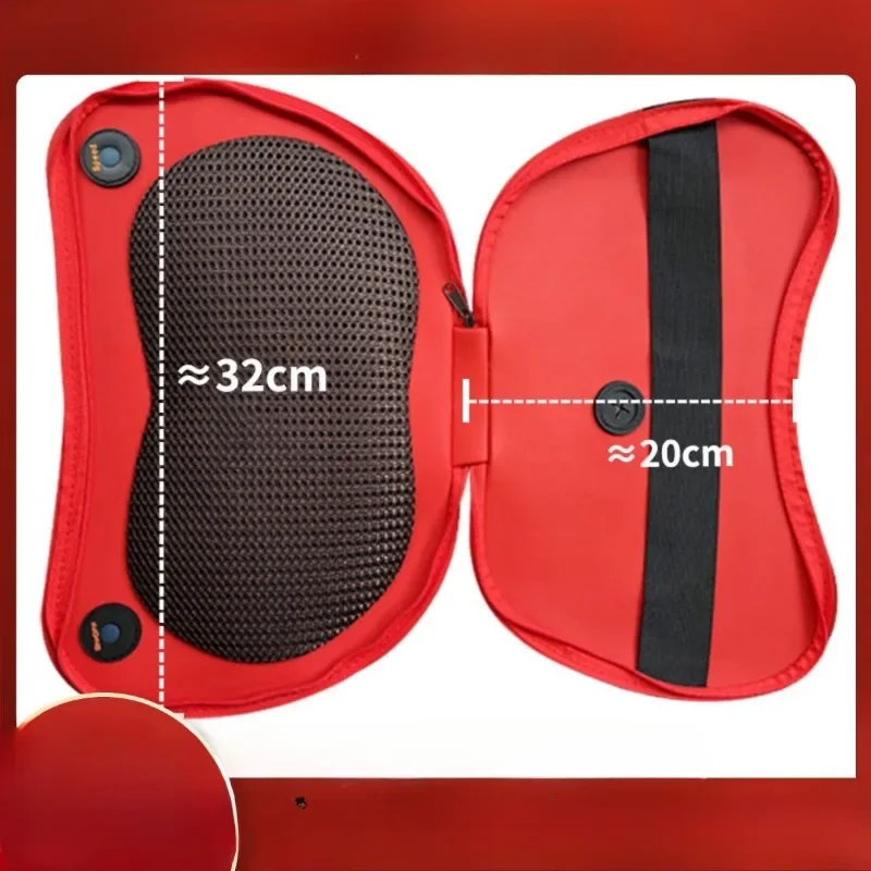 FMT Massage Pillow Leather Case Neck Waist Shoulder Car Electric Instrument Dual Key Mesh Leather Case Accessories