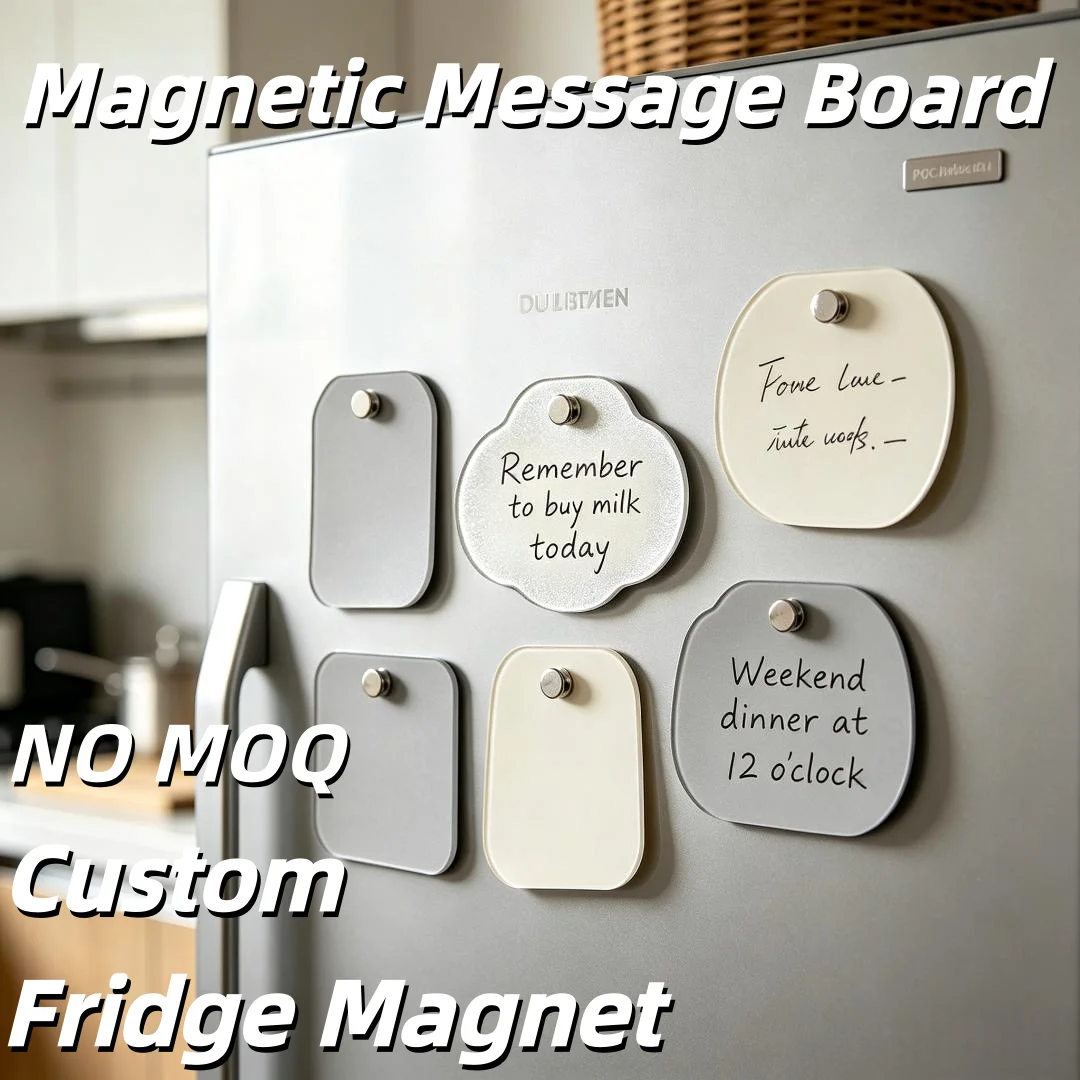 Custom Magnetic Message Board Fridge Magnet Writable Blank Refrigerator Magnets Custom Irregular Shape Home Note Decor Gift