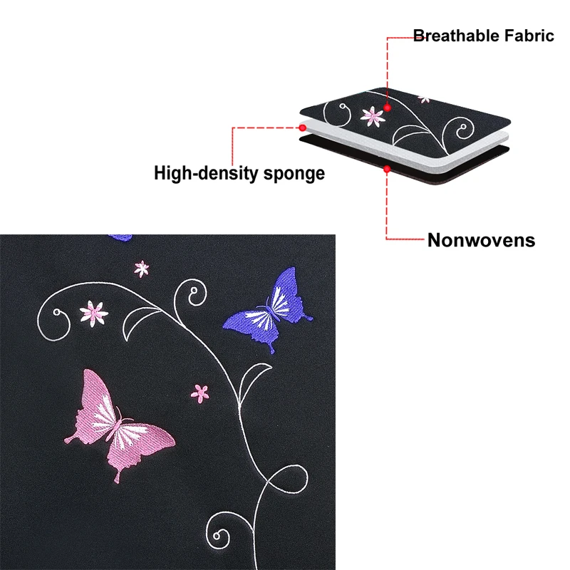 AUTOKING Pink Polyester Universal Car Seat Covers Set For Women With Embroidered Jacquard Universal Car Seat Cushion Protector