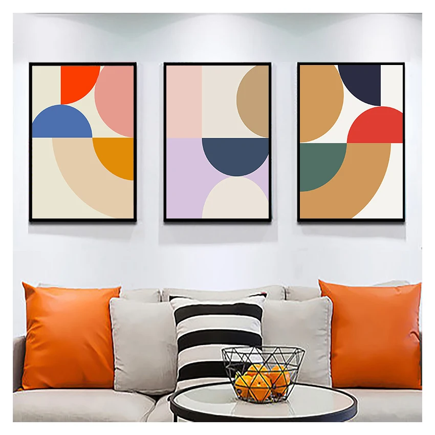 Block Poster and Prints  Wall Art Pictures Living Room Home Decor No Frame Modern Abstract Geometric Color