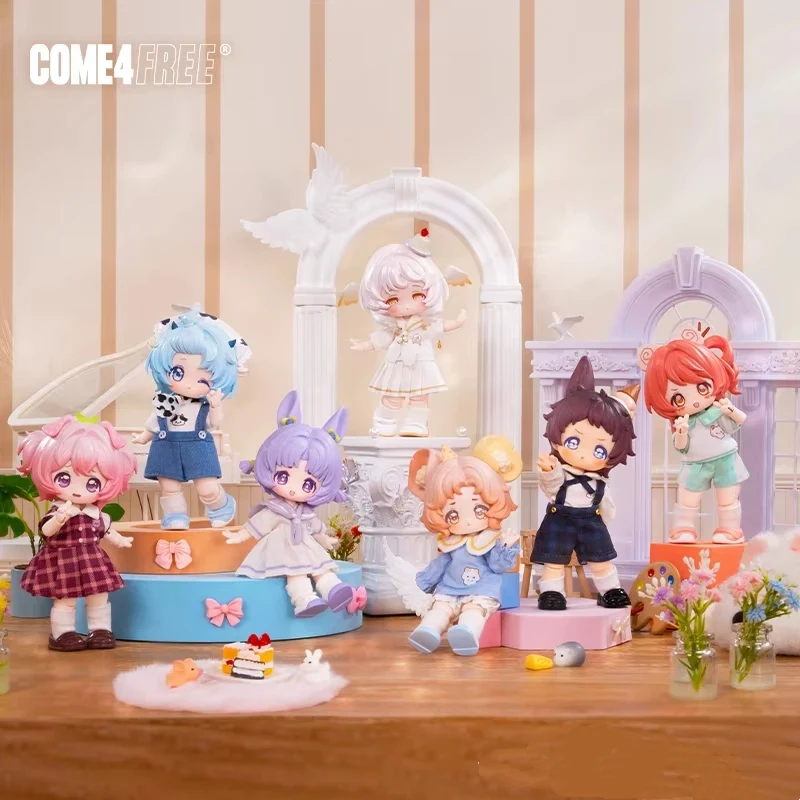 

Come4free Bang Ni [Dessert Kindergarten] 1/12 Scale Articulated Dress-Up Bjd Doll Blind Box Collectible Toy Ornament Gifts Girl