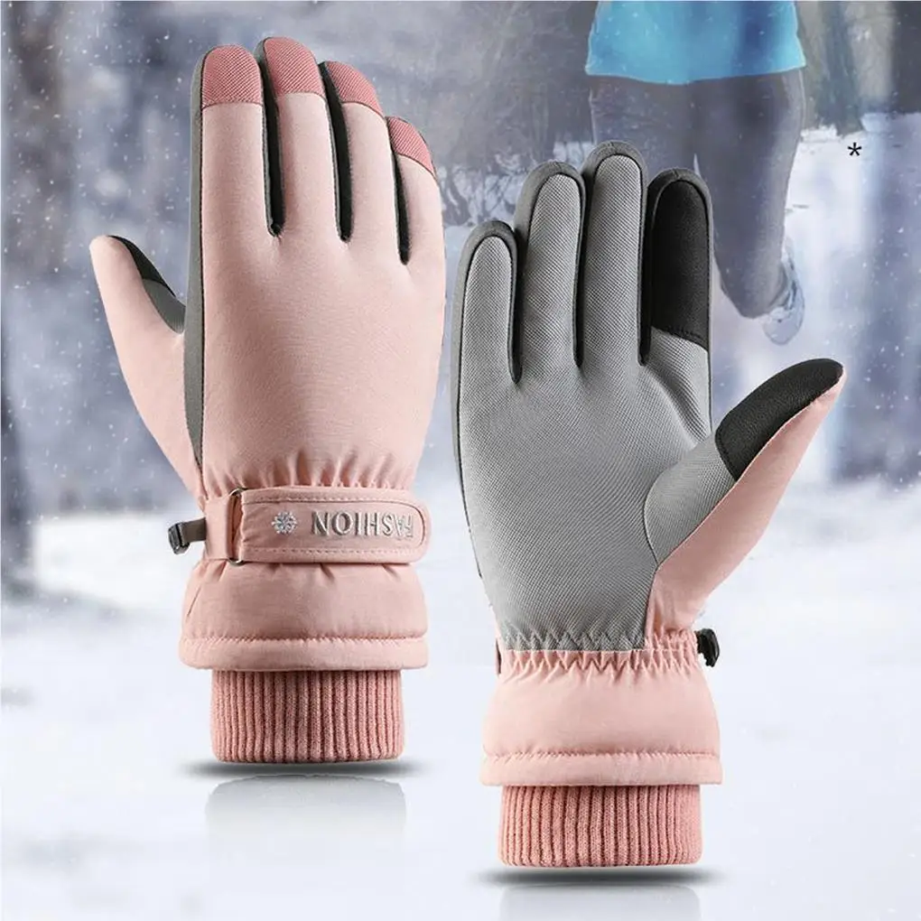 

Women Winter Ski Gloves Adults Hand Cover Sports Windproof Warming Covers Cycling Thermal Glove Clothing Accessory