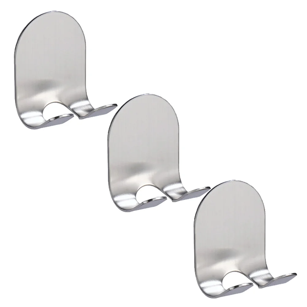 

3Pcs Razor Holder Stainless Steel Shaver Hook Punch Free Bathroom Kitchen Organizer Wall Hook Shower Accessories Utility Storage