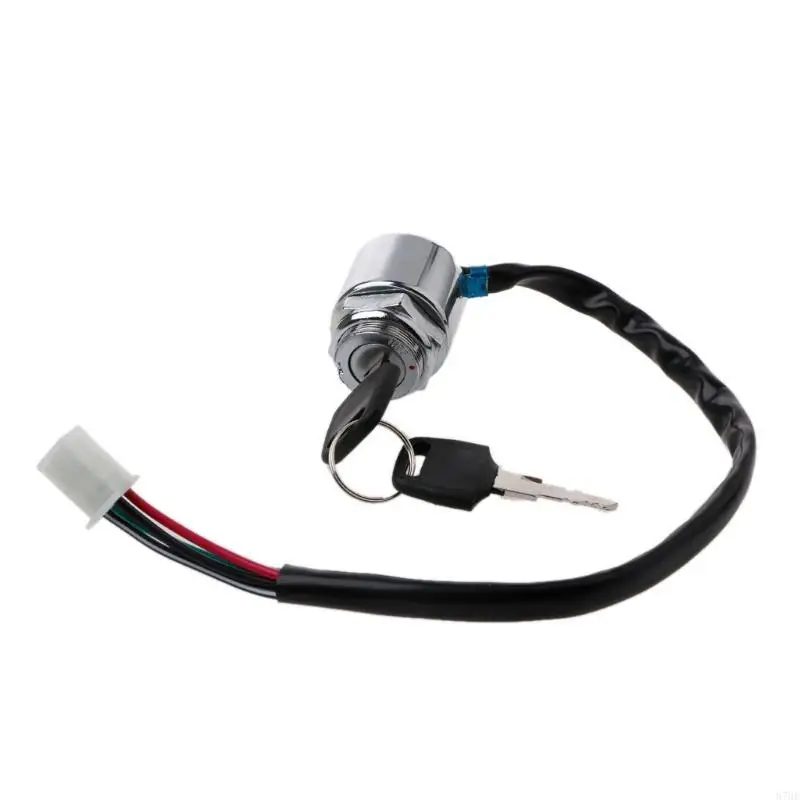 

87HE Universal 4 Wire ATV Motorcycle Pit Dirt Bike Ignition for Key Switch Starter