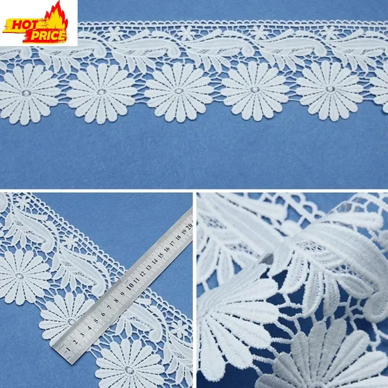 

Water-soluble Embroidery Lace White Hollow Clothing Curtain Lace Accessories