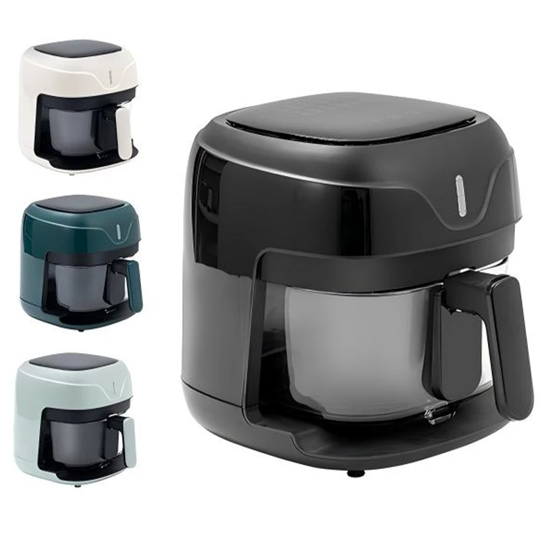 New design multi-function electric 5L touch smart air fryer, no oil and gas pan, with timer