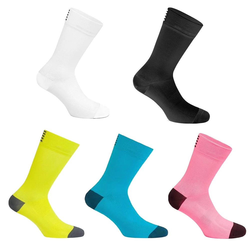 Non-slip Sport Socks Colorful Unisex Outdoor Socks Breathable Cycling Socks Soccer Socks Anti-slip Road Bike Socks Football Sock