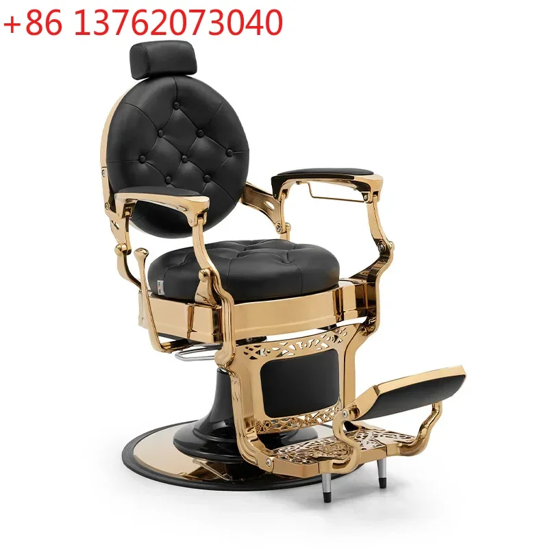 

Shampoo Hair Chair Barber Sofa Spa Pedicure Cover Leather Vintage Chairs Professional Hairdressing Pink Siege Swivel Vanity Brow
