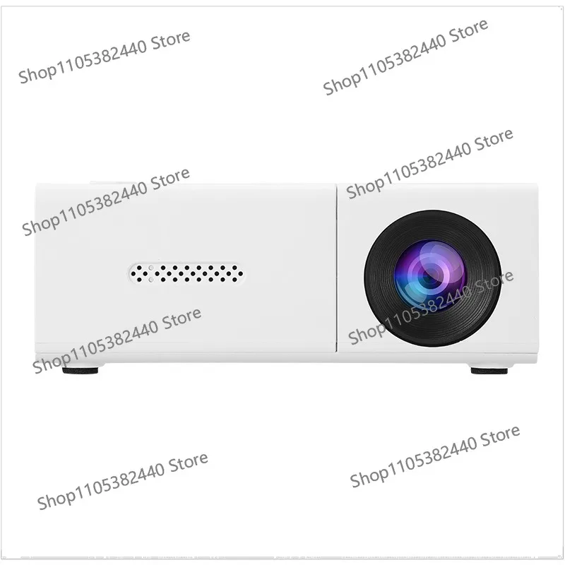 YG300SUSB Micro Mini Projector Home Cross-border LED Portable Projector Yellow and White Machine