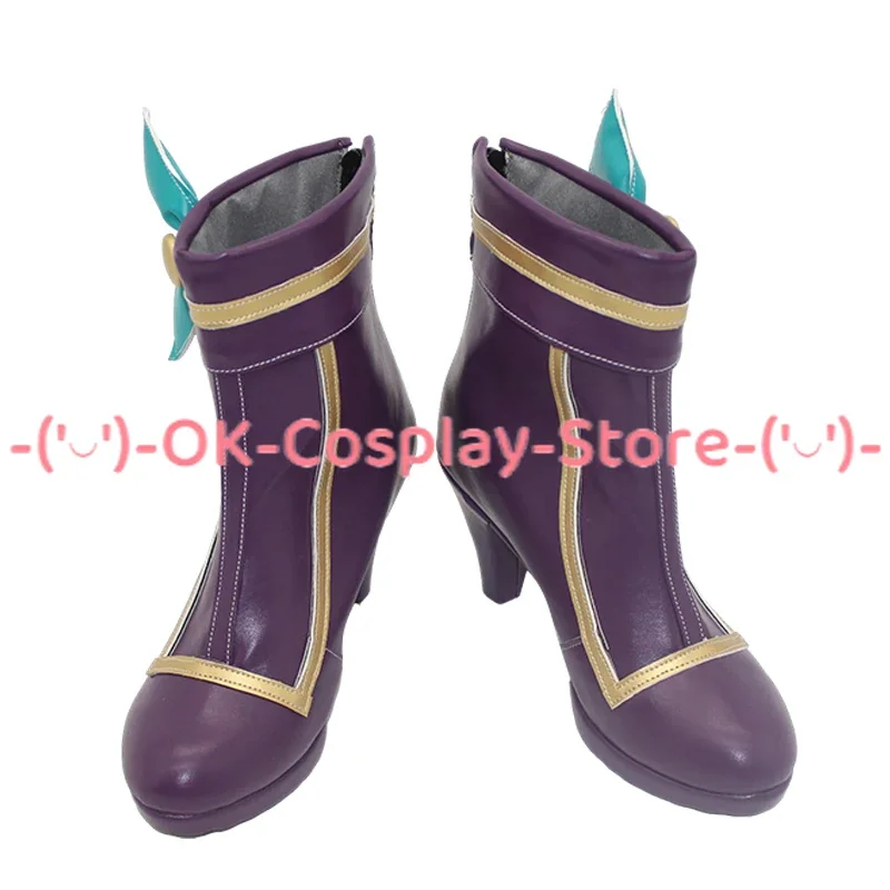 LOL Coffee Sweetheart Jinx scarpe Cosplay scarpe in pelle PU stivali di carnevale di Halloween puntelli Cosplay su misura