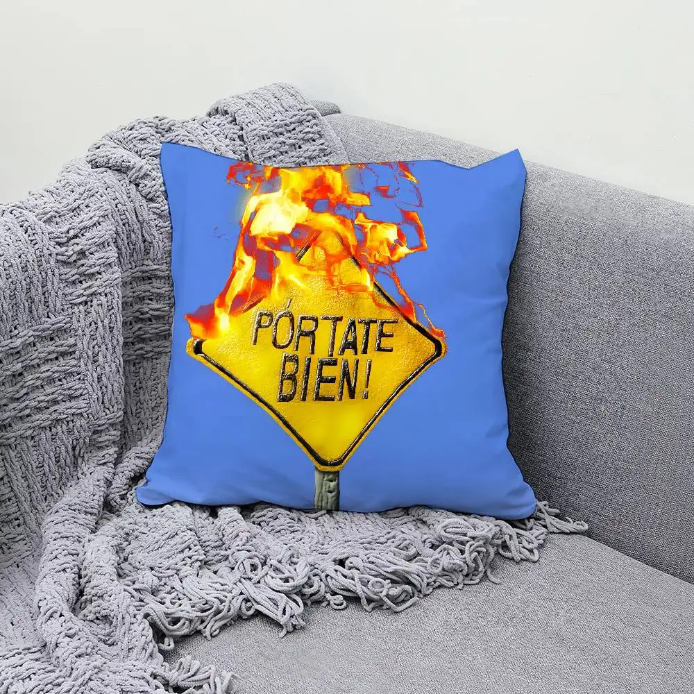 

Musician M-Mvrk PORTATE BIEN 30x30cm 45x45cm Pillow Case Decor Protective Covers Comfortable Soft For Sofa Living Room Home Offi