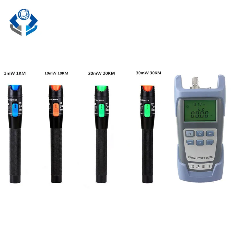 2-in-1 10mw Red light Tester Testing pen Optical power meter Light 650nm VFL 10Km Cable fiber optic laser Visual Fault Locator