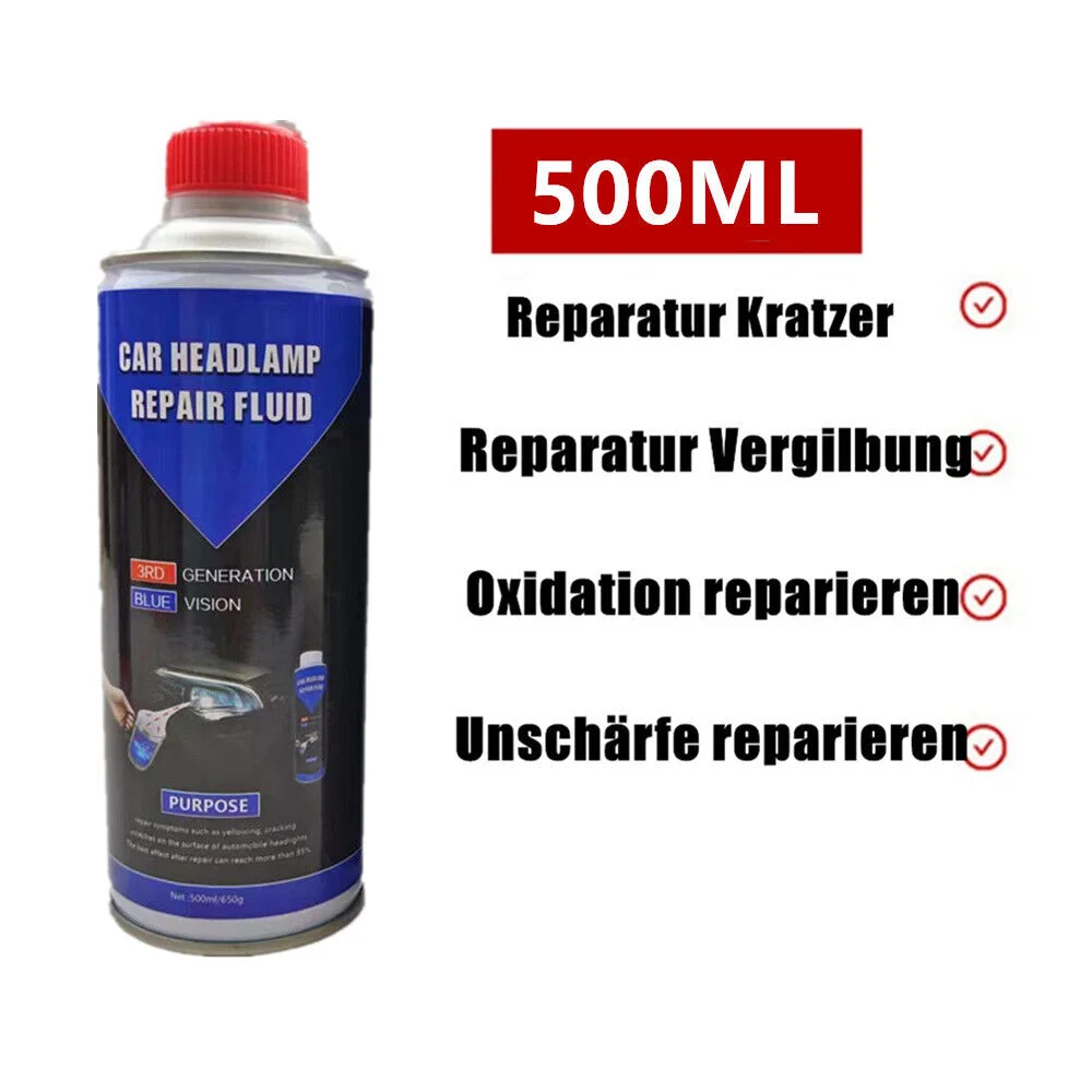 Cars Headlight Renovator liquid polymer Polishing Kits for Headlamp Lens Oxidation Restoration Renew Headlight Poli Set