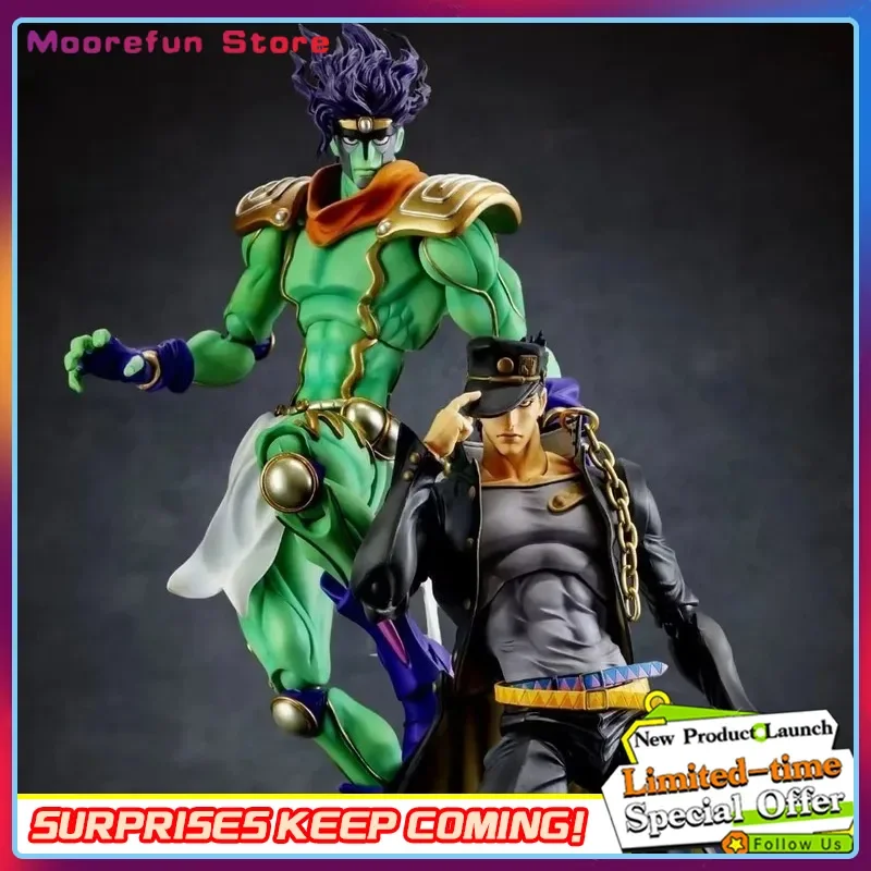 

Jojo's Bizarre Adventure Kujo Jotaro Star Platinum Anime Action Figure - Desktop Decoration Model Statue Collection Ornament