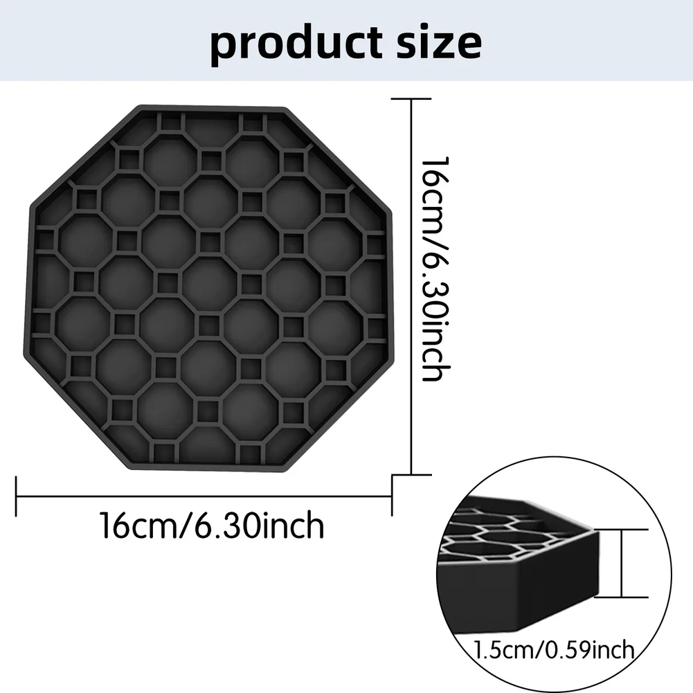 Silicone Coaster Large Size Anti Slip Heat-resistant Coaster Easy To Clean Desktop Cup Pad For Coffee Cups And Plates