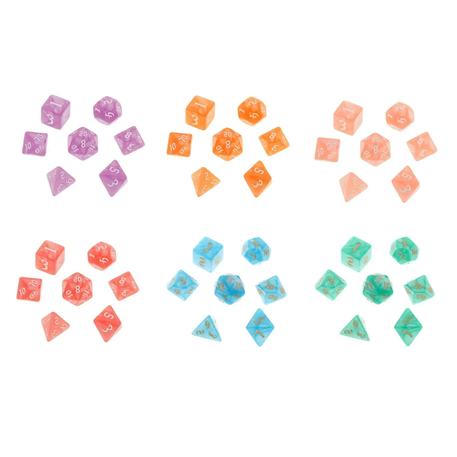 

Acrylic Dice Different Numbers Different Multi-faceted Engraved Funny Puzzle
