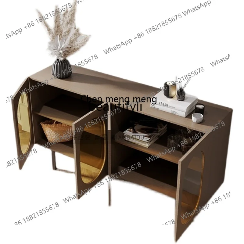 

Modern Light Luxury Entrance Simple Locker Tea Cabinet Simple Meal Side Curio Cabinet