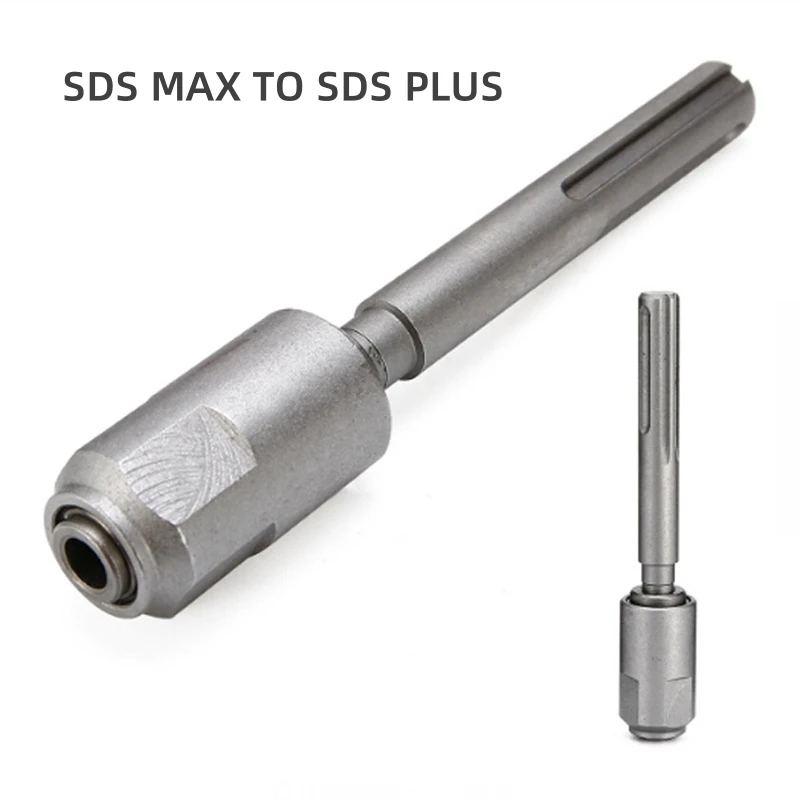 

SDS Max To SDS Plus Drill Bit Converter Handle Five Pit Handle To Round Handle Joint Quick Tool 40 Chrome Steel