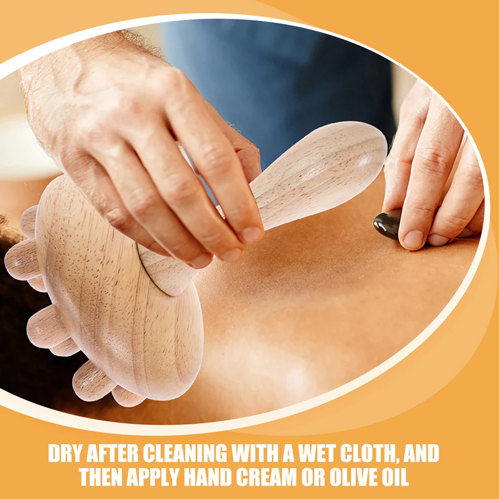 

2Pcs Scalp Massage Comb Wooden Wide Tooth Hair Comb Small Lightweight Detangler Scalp Massager for Blood Circulation Headache