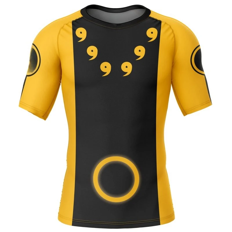 

Модные спортивные футболки с короткими рукавами, быстросохнущие футболки с 3D-принтом, принт с логотипом персонажа «Наруто», красивая спортивная одежда