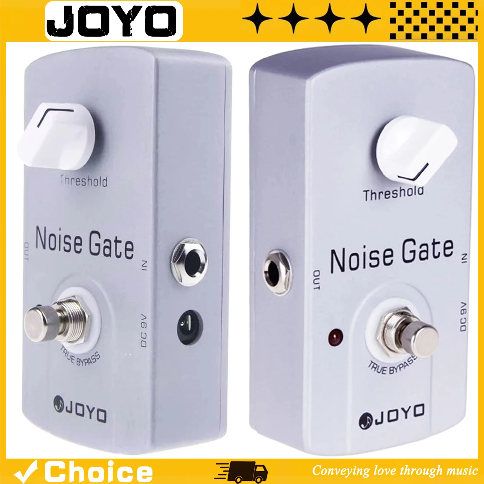 

JF-31 Guitar Effect Pedal Noise Gate Pedal Reduces Extra Noise from Guitar Amplifiers & Effect Pedals Guitar Accessories