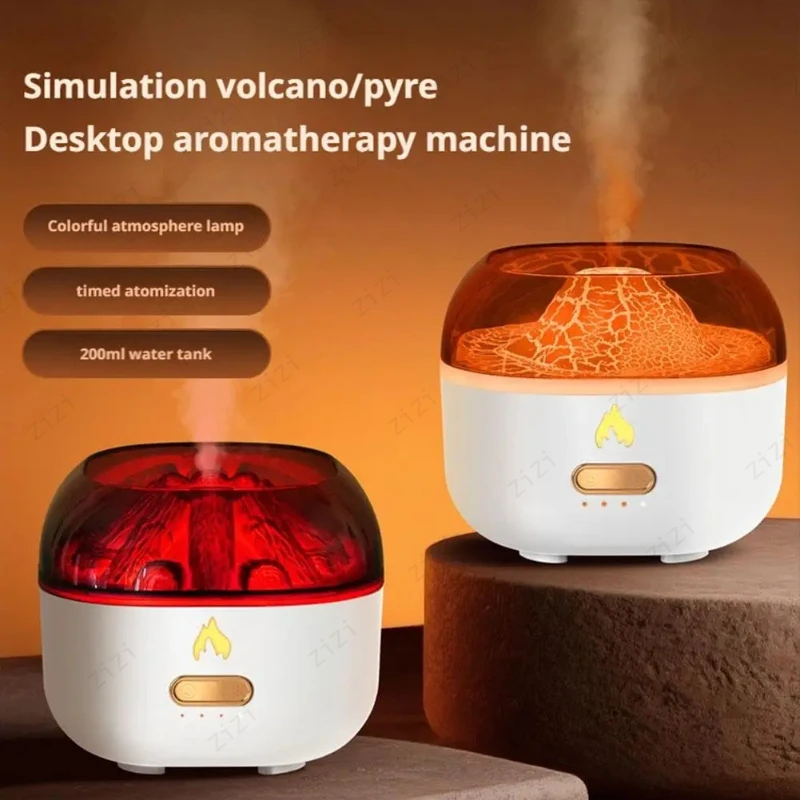 Simulated Volcano/firewood Pile Aromatherapy Machine Timed Spray Household Large Capacity Humidification Aromatherapy Machine