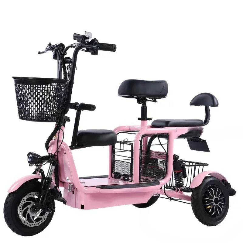 moto tricycle motorized folding adult electric bicycle three wheel electric scooters bike electric tricycle for handicapped